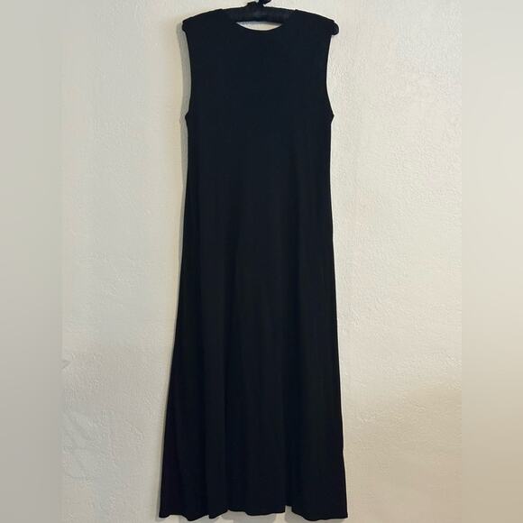 The Row Jersey Knit Maxi Dress Black Sleeveless size XS - Picture 9 of 11